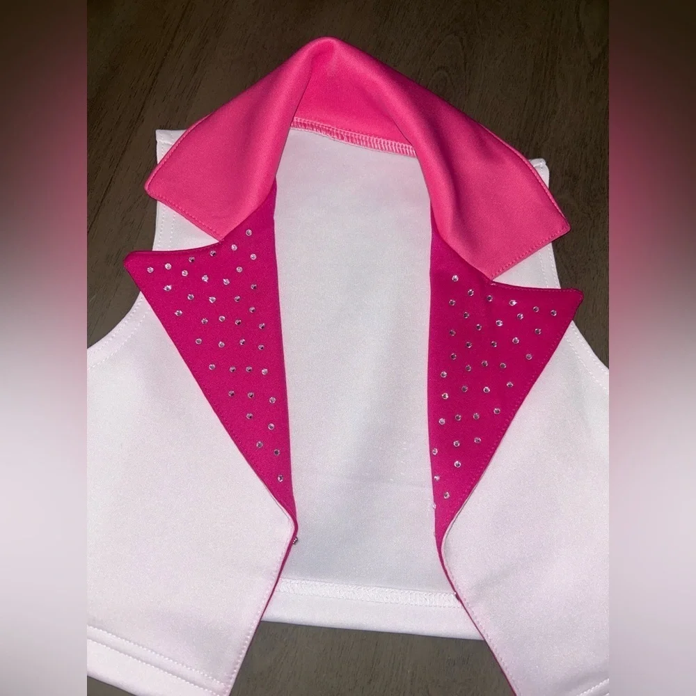 Weissman White Dancewear vest